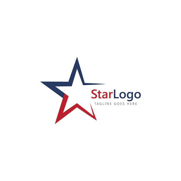 Star abstract logo icon vector template