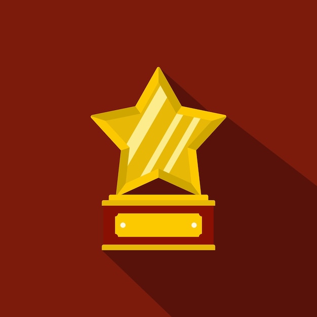 Star award icon Flat illustration of star award vector icon for any web design