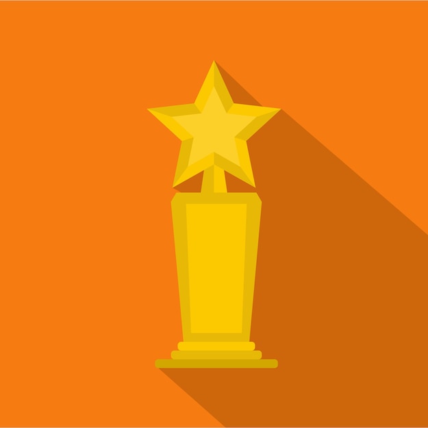 Star award icon Flat illustration of star award vector icon for any web design