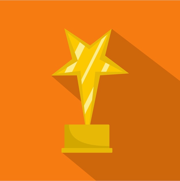 Star award icon Flat illustration of star award vector icon for any web design