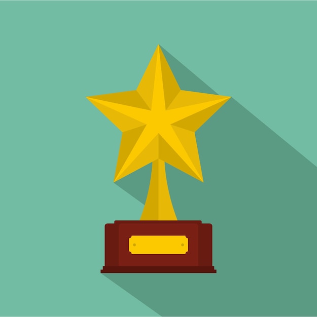 Star award icon Flat illustration of star award vector icon for any web design