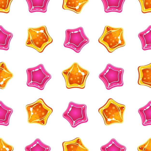 Star Candy Pattern Vector Illustration