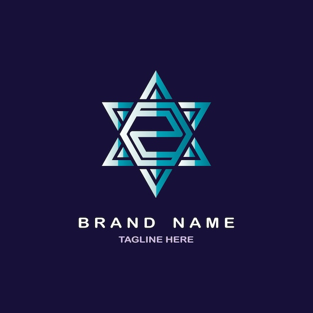 Star David logo isolated template design for brand or company and other