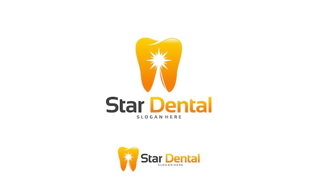 Star Dental logo designs concept vector, Shine Dental logo template vector,