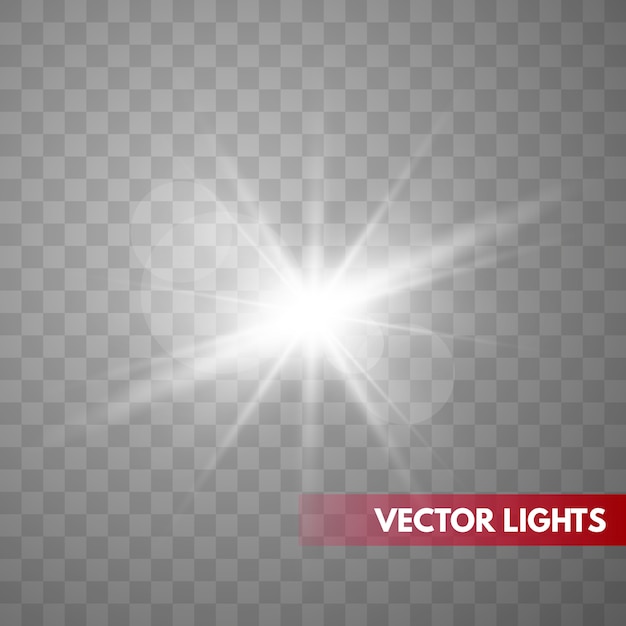 Star explosion vector illustration, glowing sun. Sunshine isolated