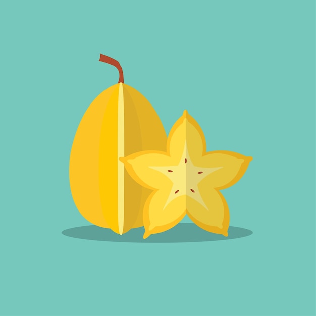 Vector star fruit