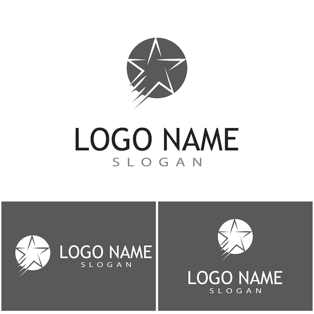 Star icon Template vector illustration design