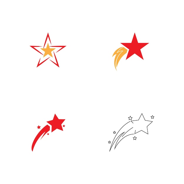 Star icon Template vector illustration design