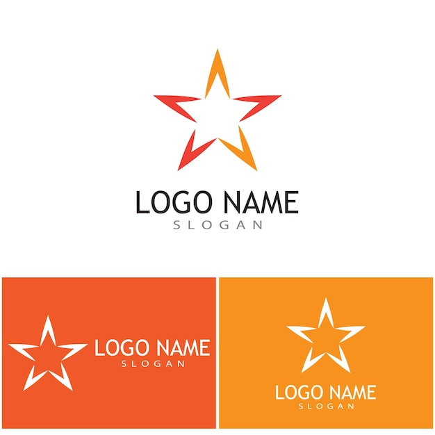 Star icon Template vector illustration design