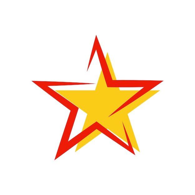 Star icon Template vector illustration design