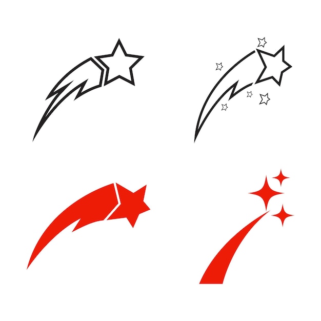 Star icon Template vector illustration design