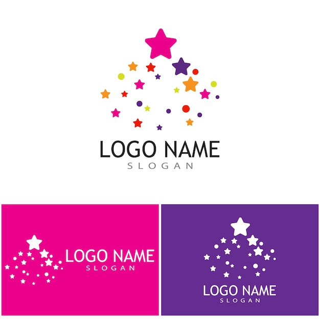 Star icon Template vector illustration design