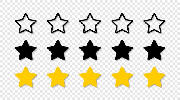 Star isolated. Rating stars.