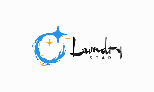 Star Laundry logo Abstract Laundry logo designs concept vector