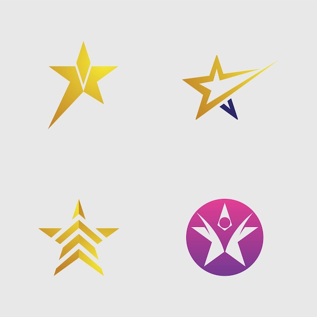 Star logo and symbol vector illustration