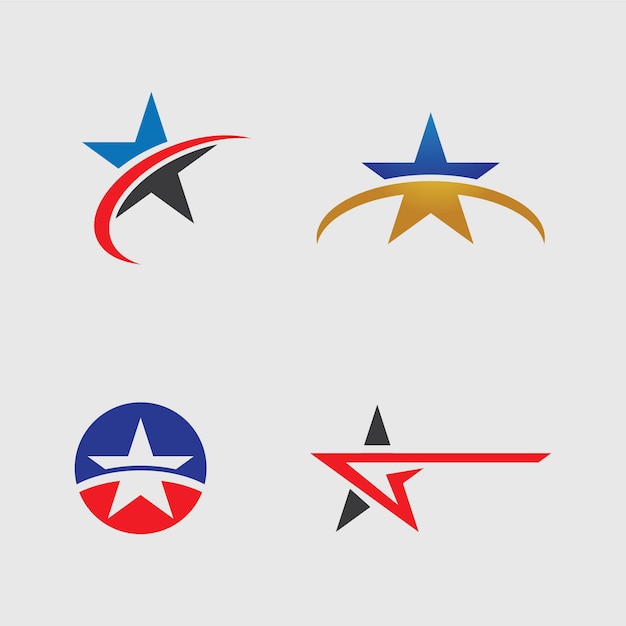 Star logo and symbol vector illustration