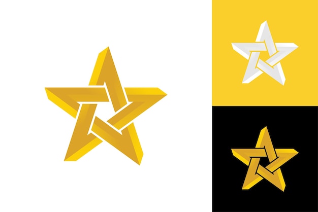 Star logo template design vector