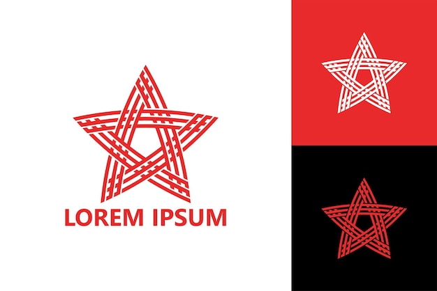 Star logo template design vector