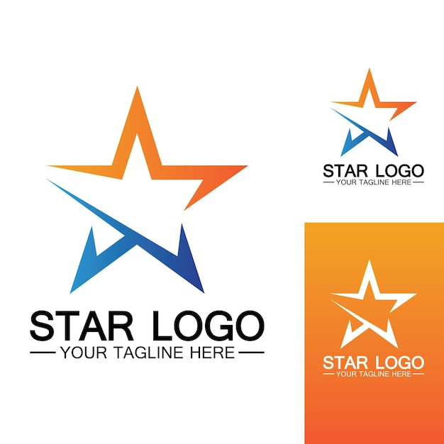 Star logo template vector icon illustration designvector