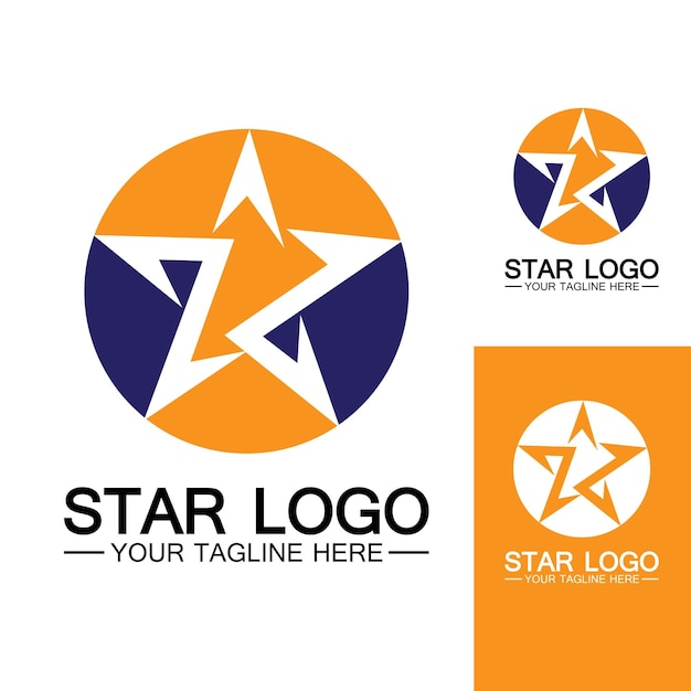 Star logo template vector icon illustration designvector