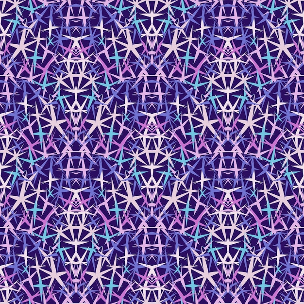 Star shape mosaic seamless background pattern