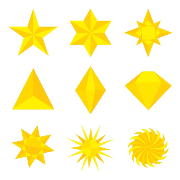 Star Shapes Symbol Icon Illustration