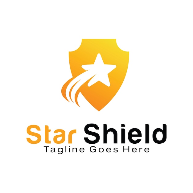 Star Shield logo design template