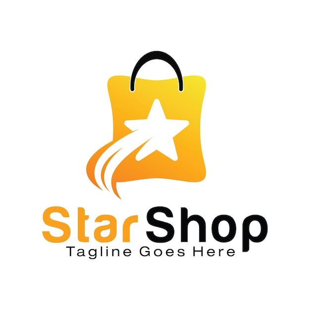 Star Shop logo design template