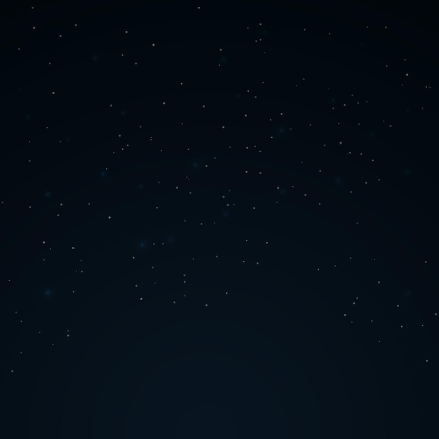 Vector star sky. black universe background. falling snow. vector illustration