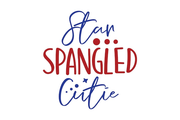 Star Spangled Cutie svg