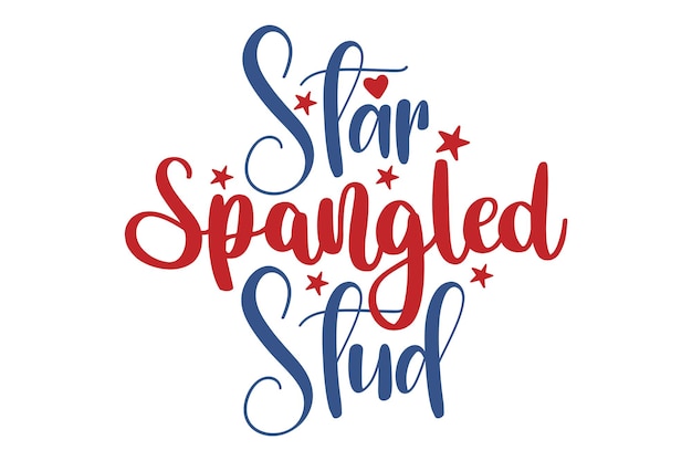 Star Spangled Stud svg