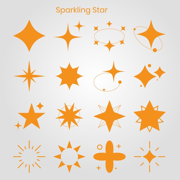 star symbol vector design collection