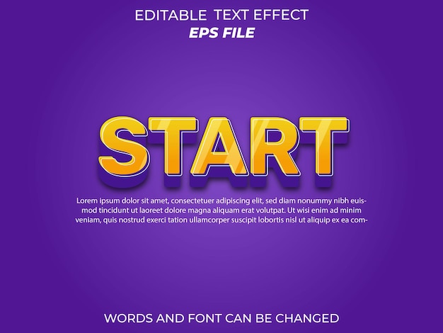 star text effect font editable typography 3d text