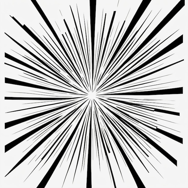 Vector starburst sunburst hand drawn design element fireworks black rays comic explosion effect radiating radial lines