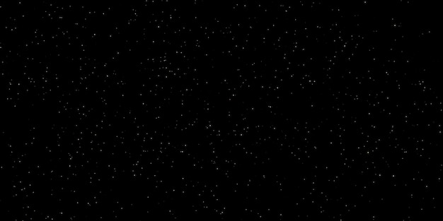 Starry dark night sky with bright stars