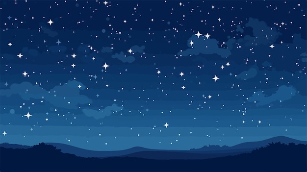 Starry Night Sky Background for Graphic Design Projects