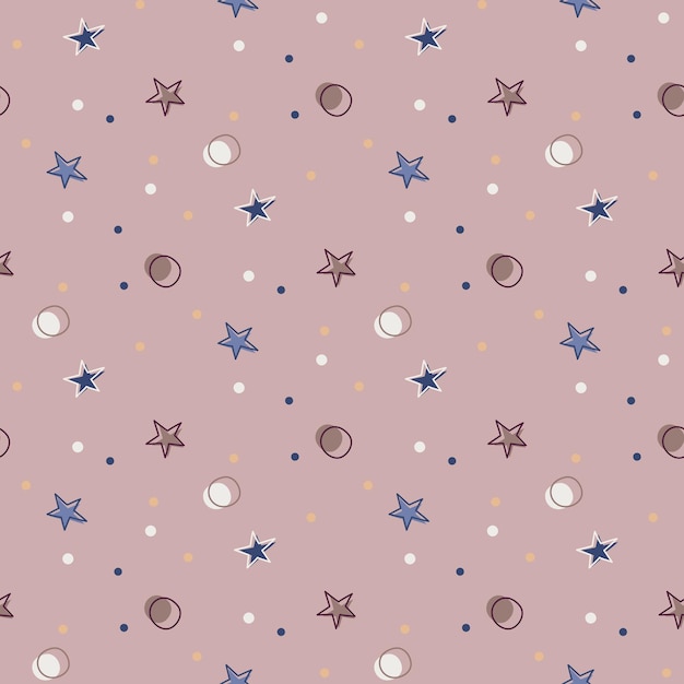 Starry seamless pattern