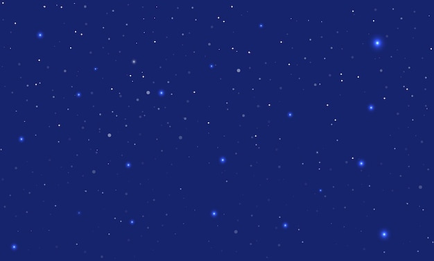 Stars on a night sky background