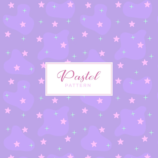 Stars pattern with pastel colors