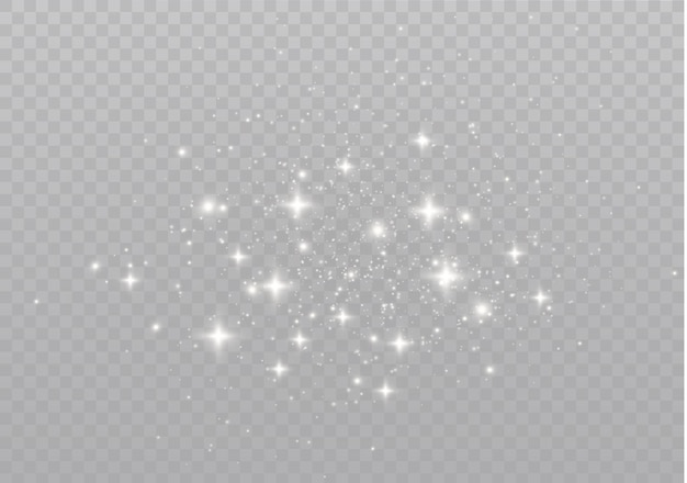 stars shine with special light     Sparkling magical dust particles