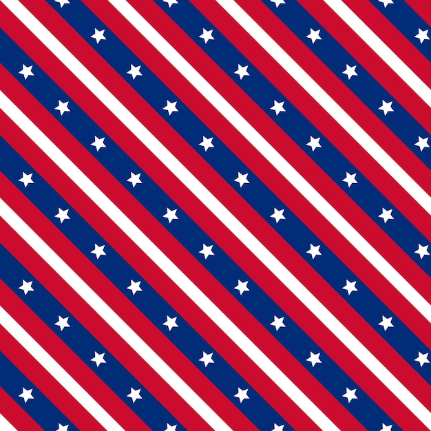 Stars and stripes confederacy flag seamless pattern vector background