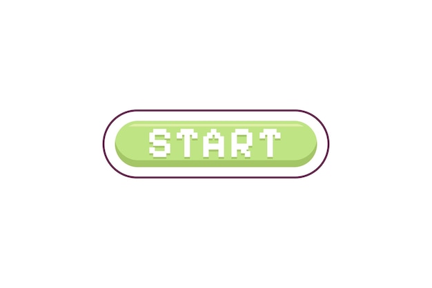 Start Button Functional Game Related Sticker