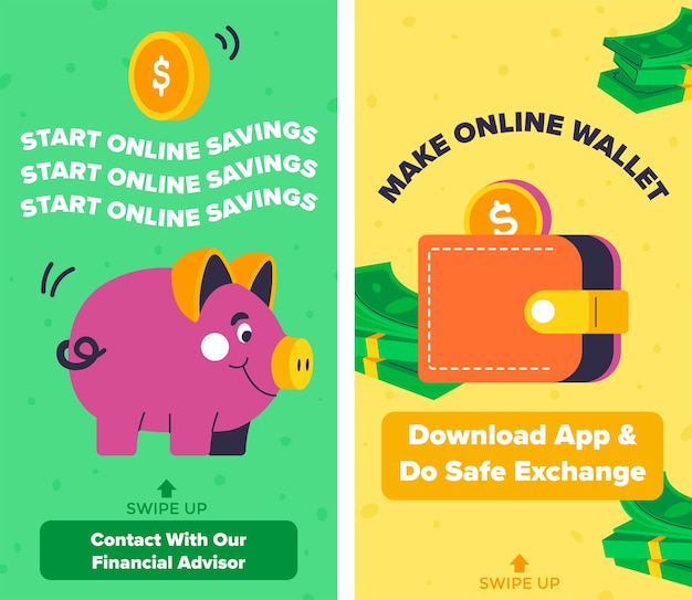 Start online savings make wallet and download app