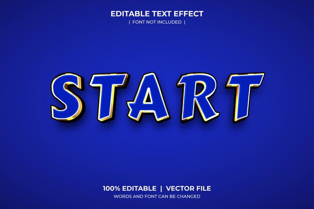 start text effect