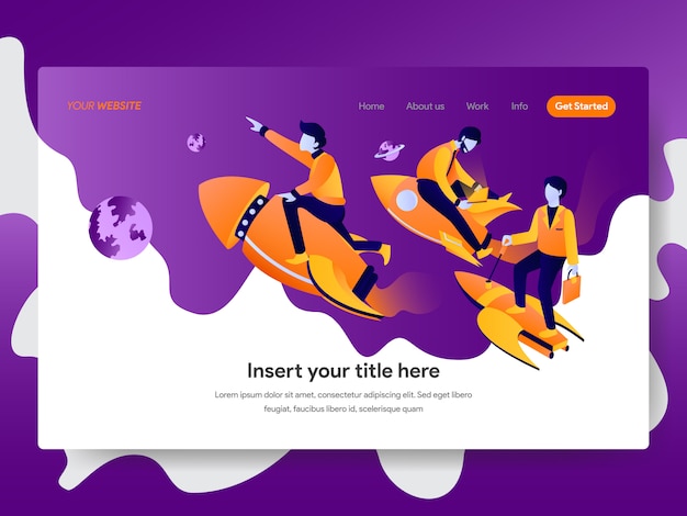 Startup Illustration for Web Page