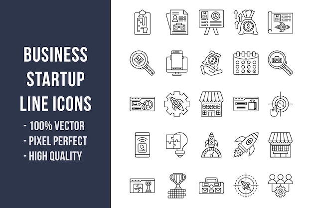 Startup Line Icons