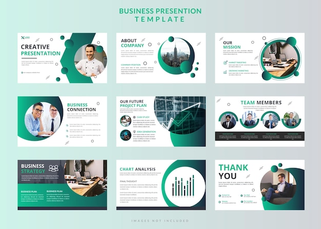 Startup modern business editable powerpoint presentation slide design template set