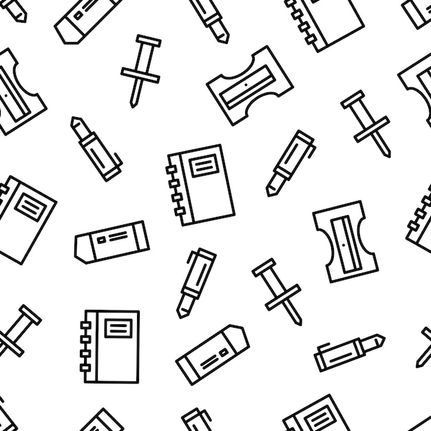 stationery seamless pattern fit for background, textile and website.