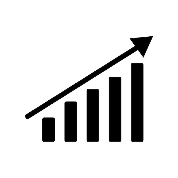 statistics icon vector template illustration logo design