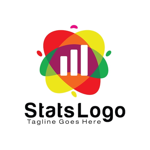 Stats Business logo design template